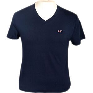 Hollister Must-Have Collection navy blue v-neck tee t-shirt S